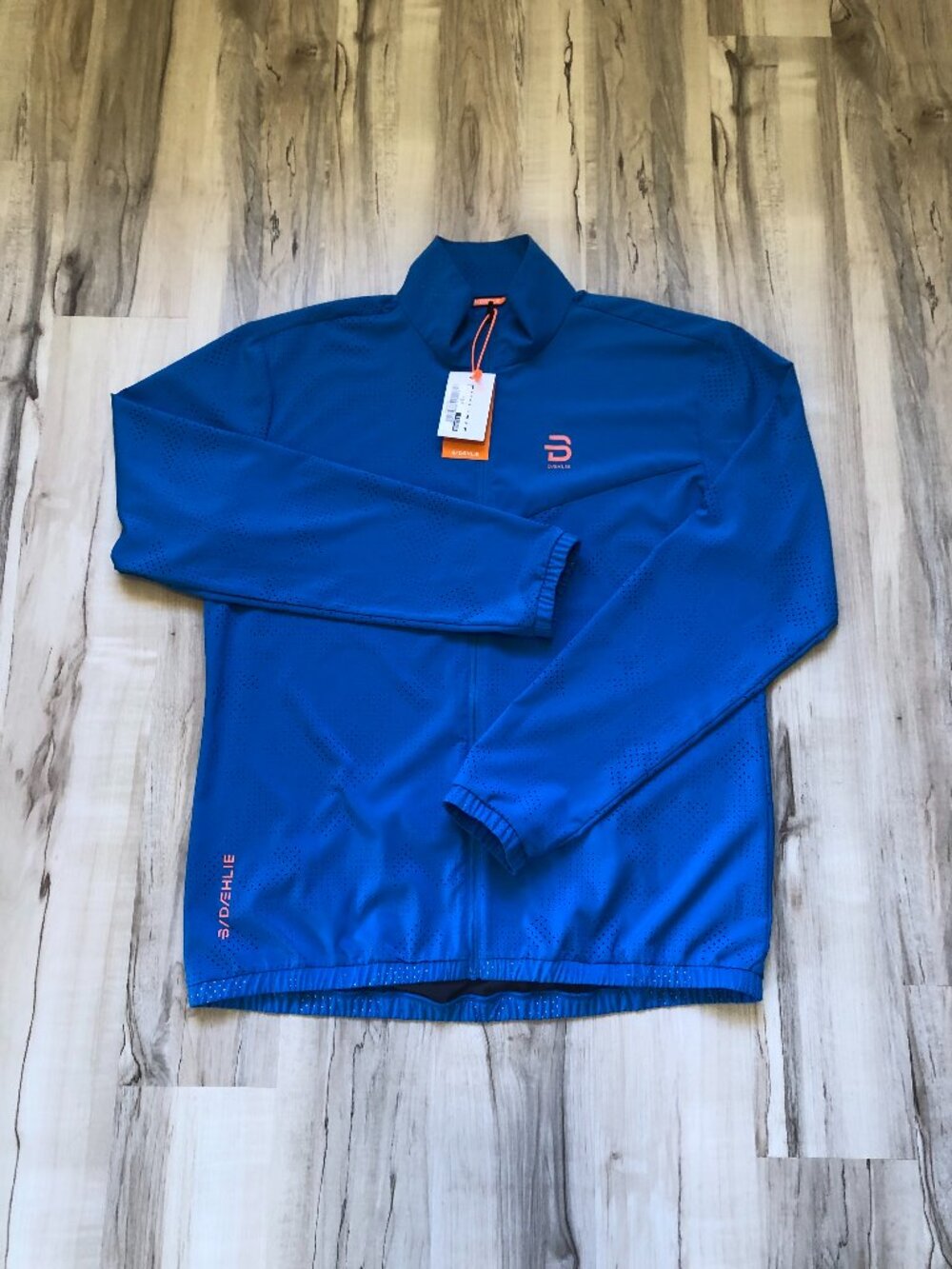 Bjorn Daehlie Jacket Intensity XL Blue Full Zip Light Weight Running NWT